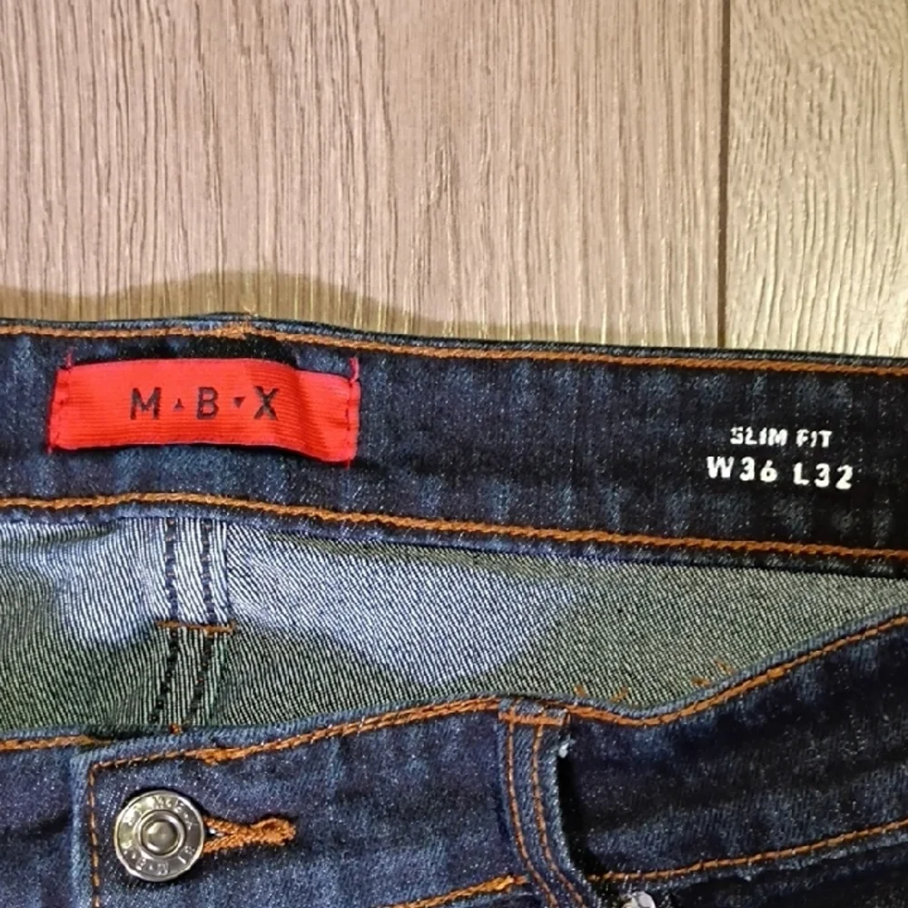 MBX Dark Wash Slim‎ Fit Jeans for Men Size W36 L32